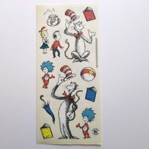 Sandylion Cat in the Hat Sticker Sheet Dr Seuss 2003 COMPLETE